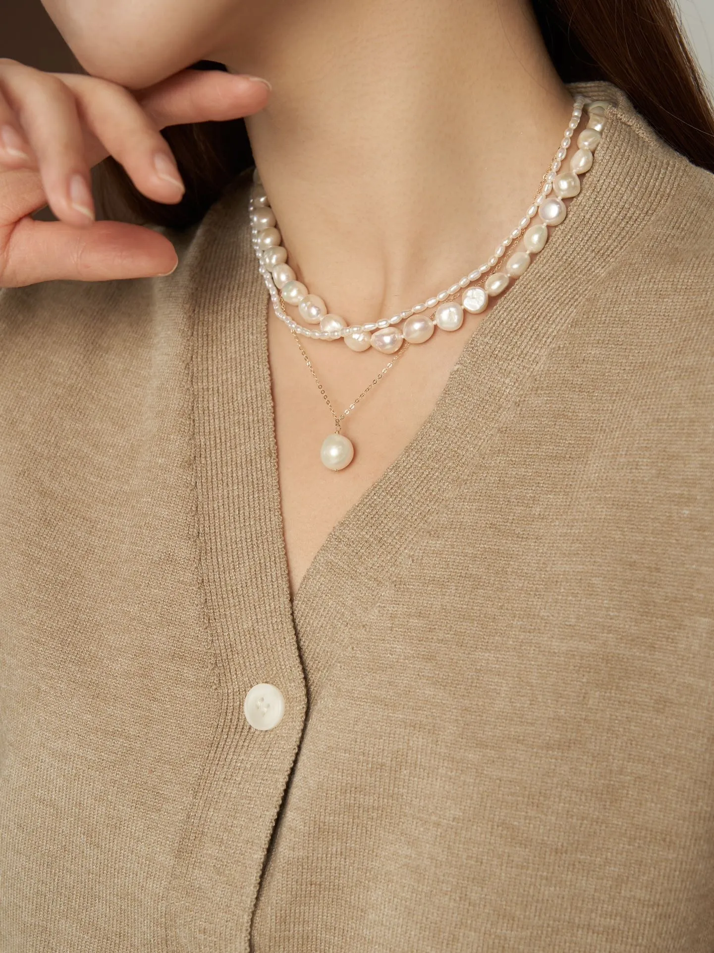 Thousand Faces Series Trio Mixed Necklace