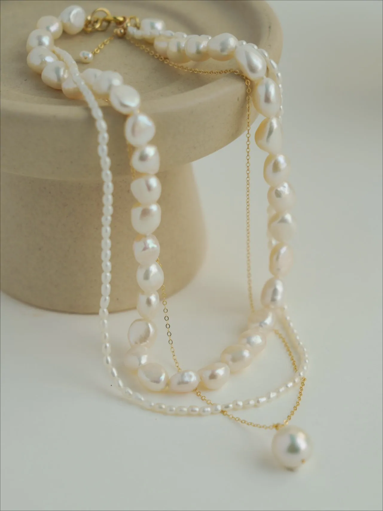 Thousand Faces Series Trio Mixed Necklace