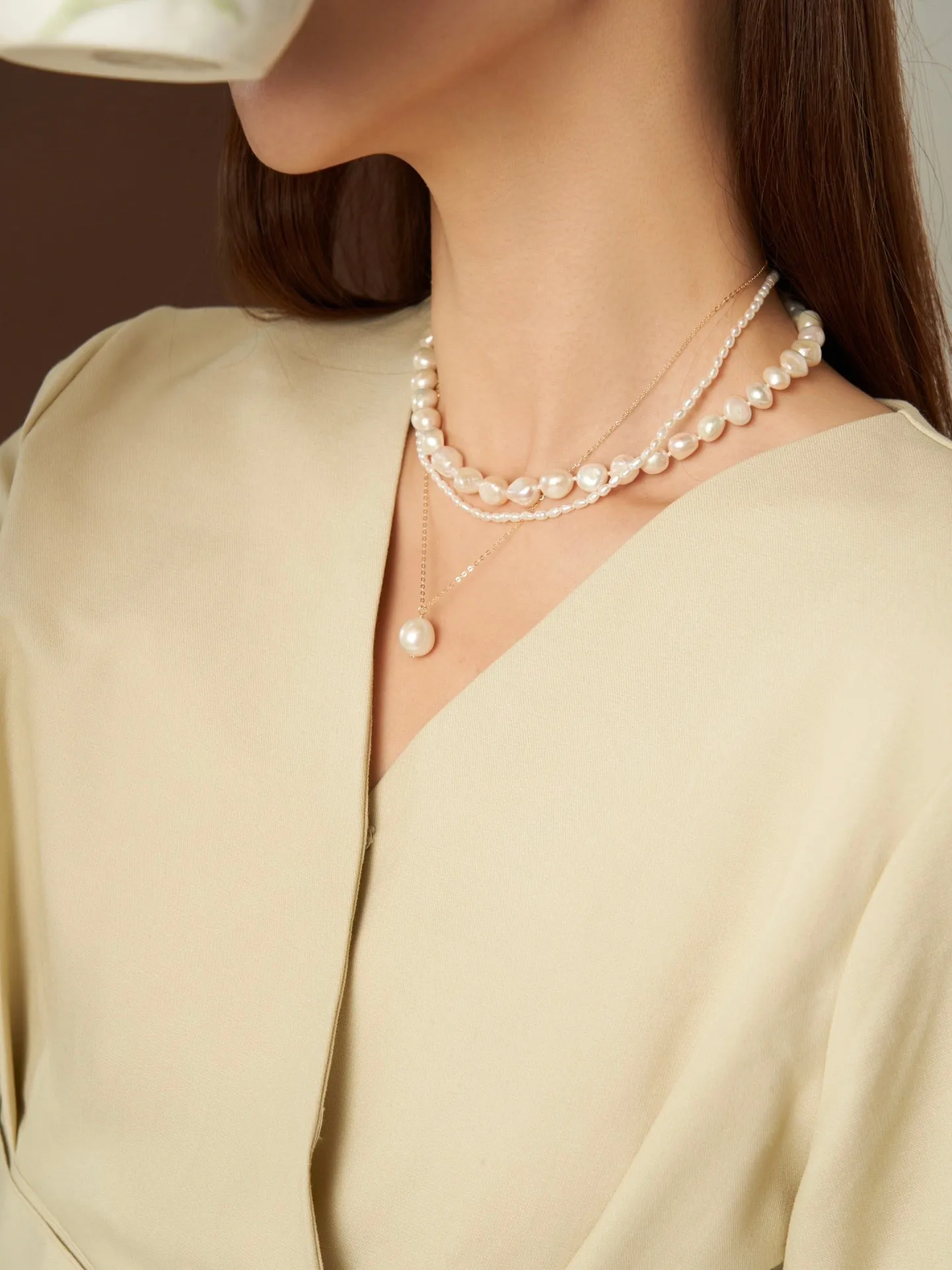 Thousand Faces Series Trio Mixed Necklace