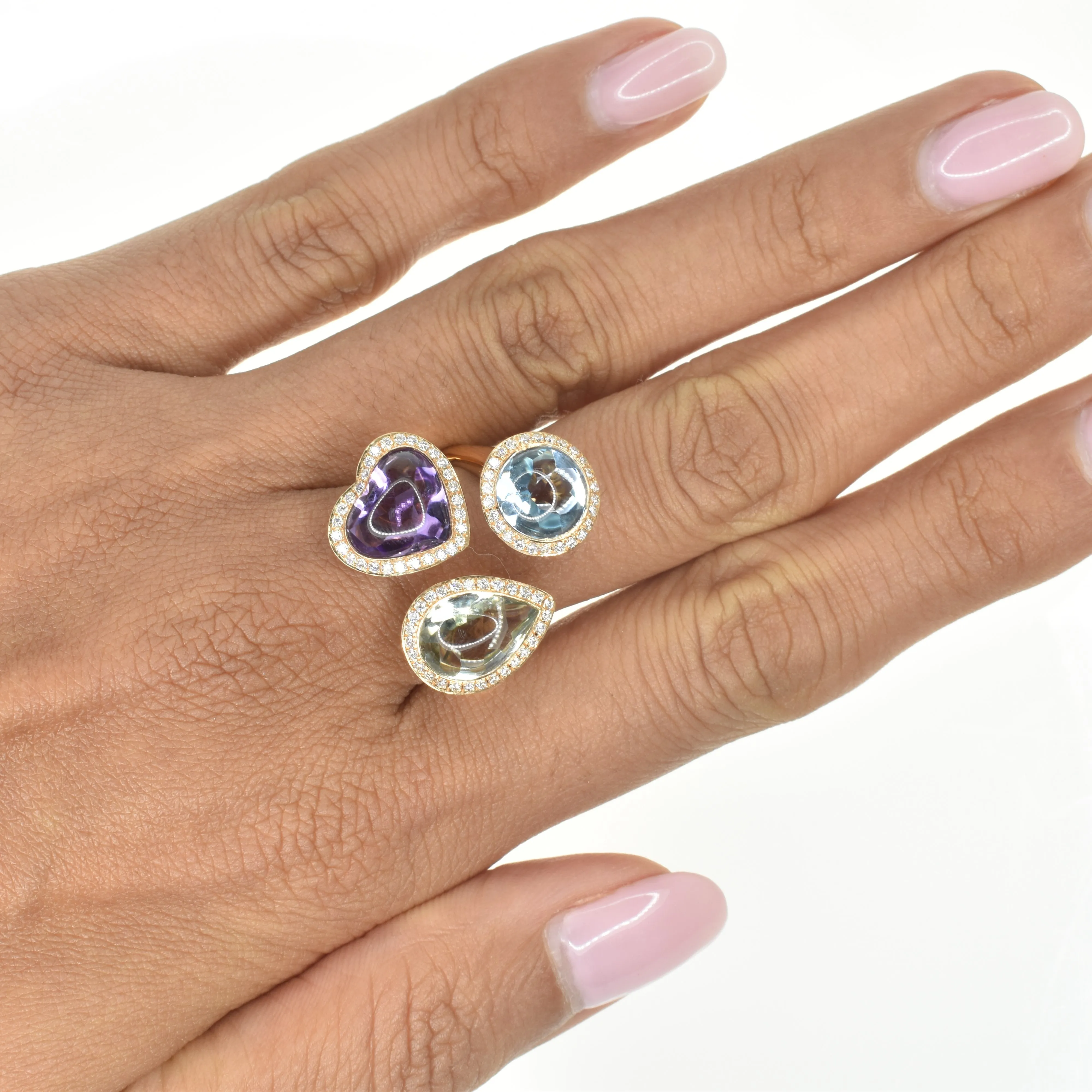 Three Stone Cocktail Ring