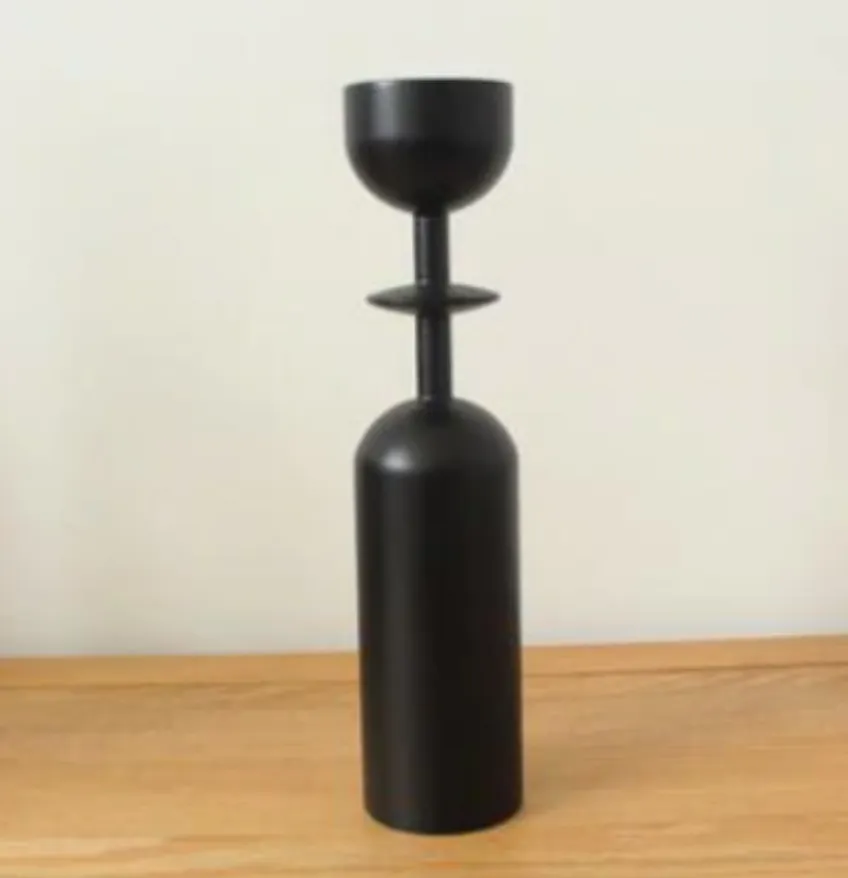 Tiered Ebony Candleholder
