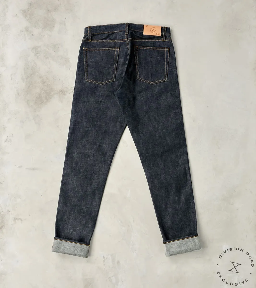 TWCXDR-005 - Relaxed Tapered - Raw Indigo