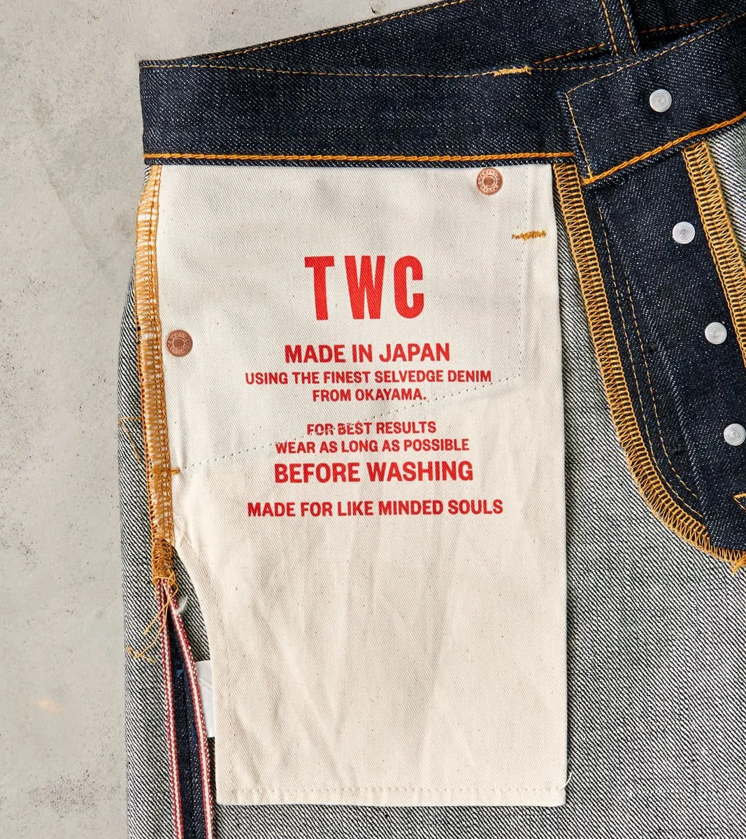 TWCXDR-005 - Relaxed Tapered - Raw Indigo