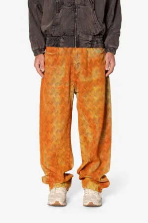 Ultra Baggy Sunny Jacquard Denim - Orange