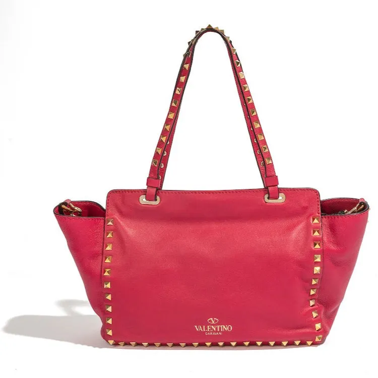 Valentino Pink Rockstud Tote Bag