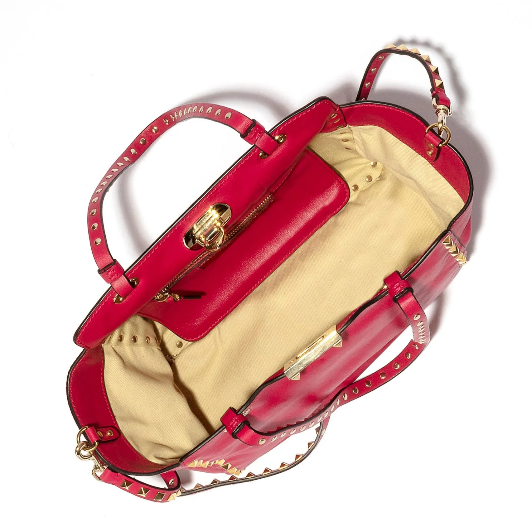 Valentino Pink Rockstud Tote Bag