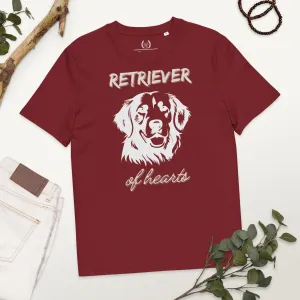 Vegan 100% Organic Cotton T-Shirt with Golden Retriever Print