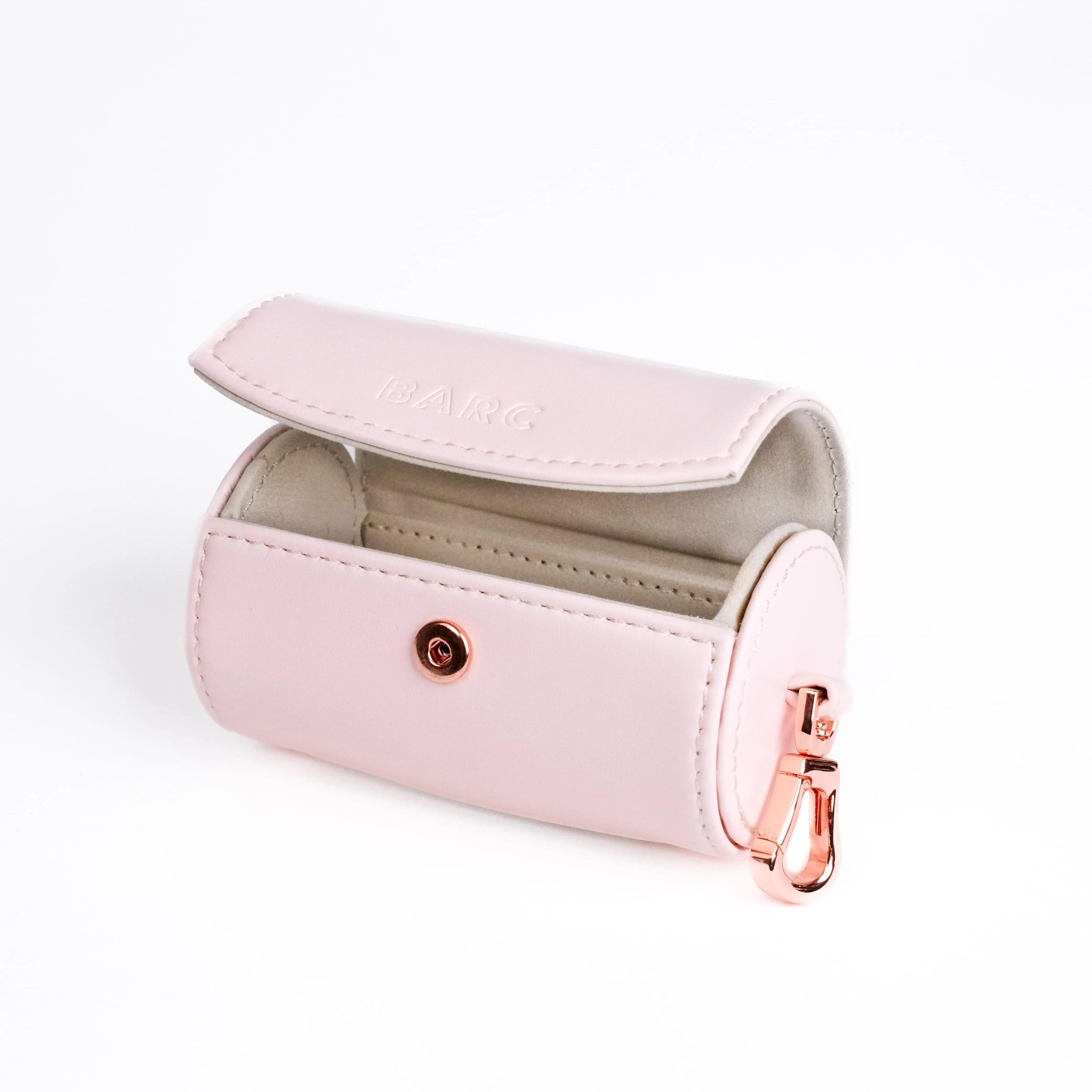 Vegan Leather Waste Bag Holder | Blush Pink