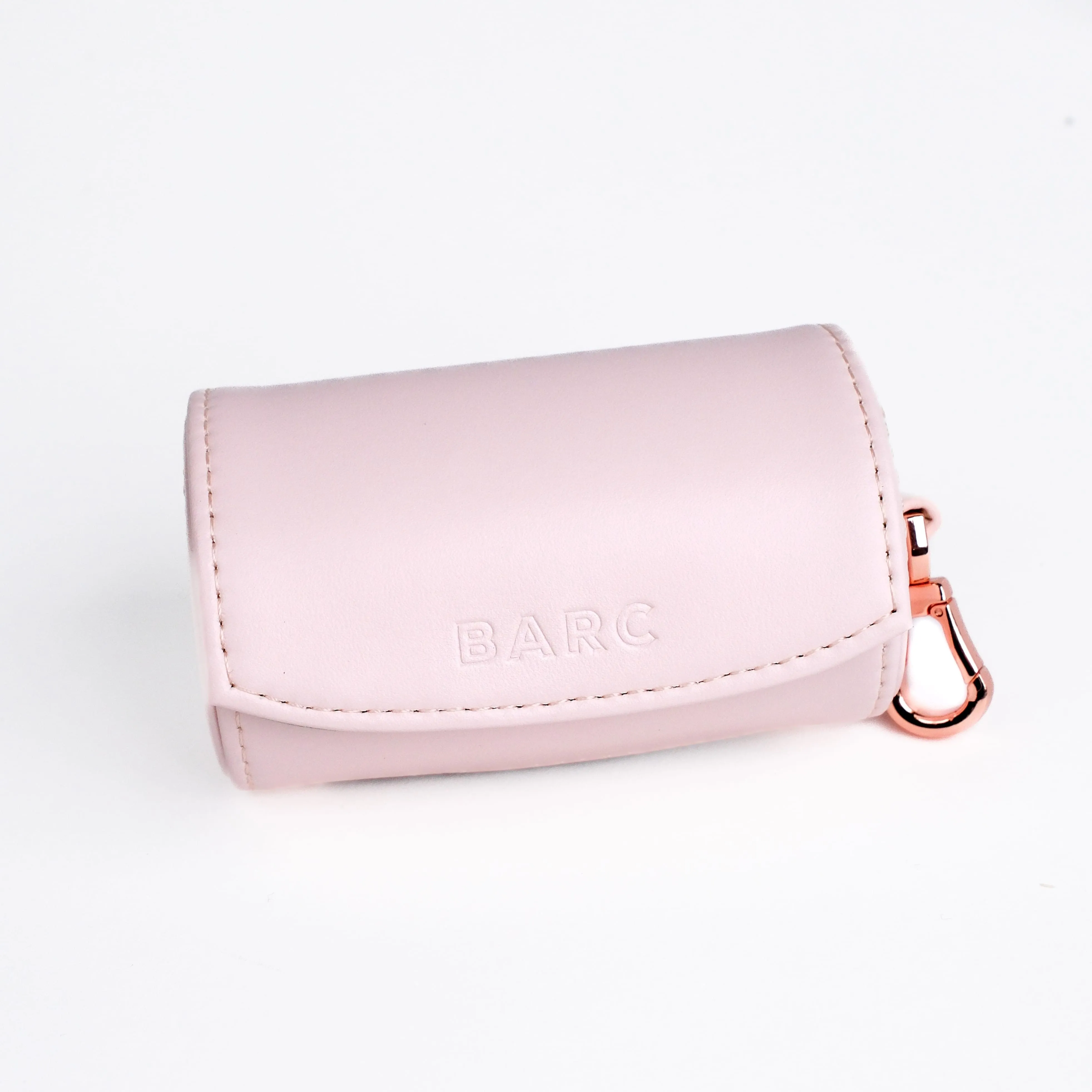 Vegan Leather Waste Bag Holder | Blush Pink