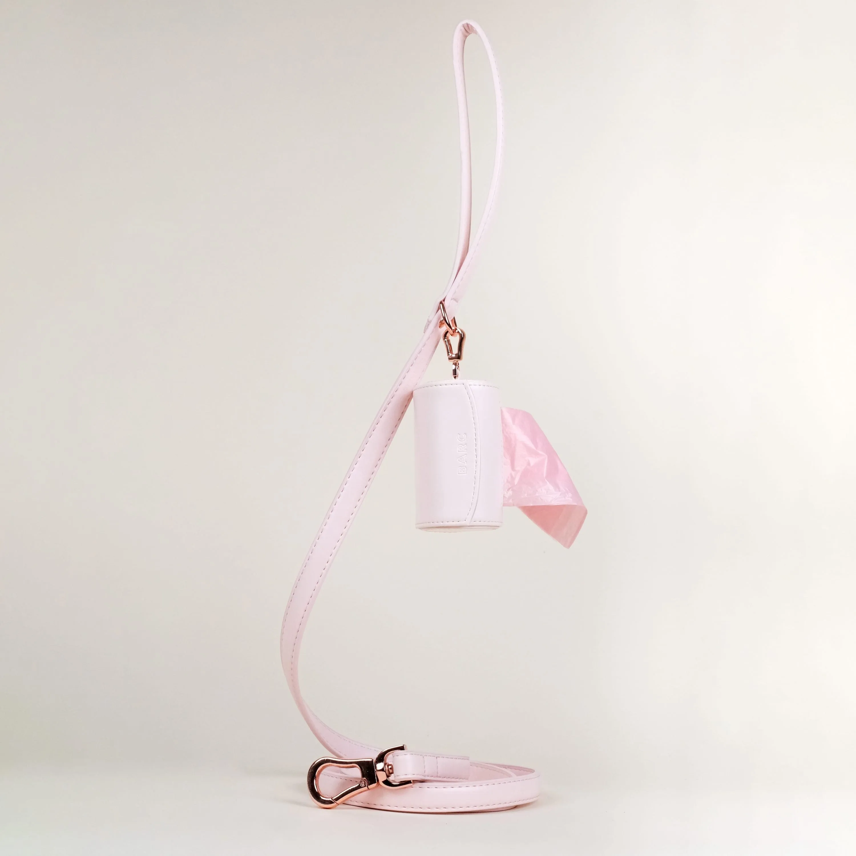 Vegan Leather Waste Bag Holder | Blush Pink