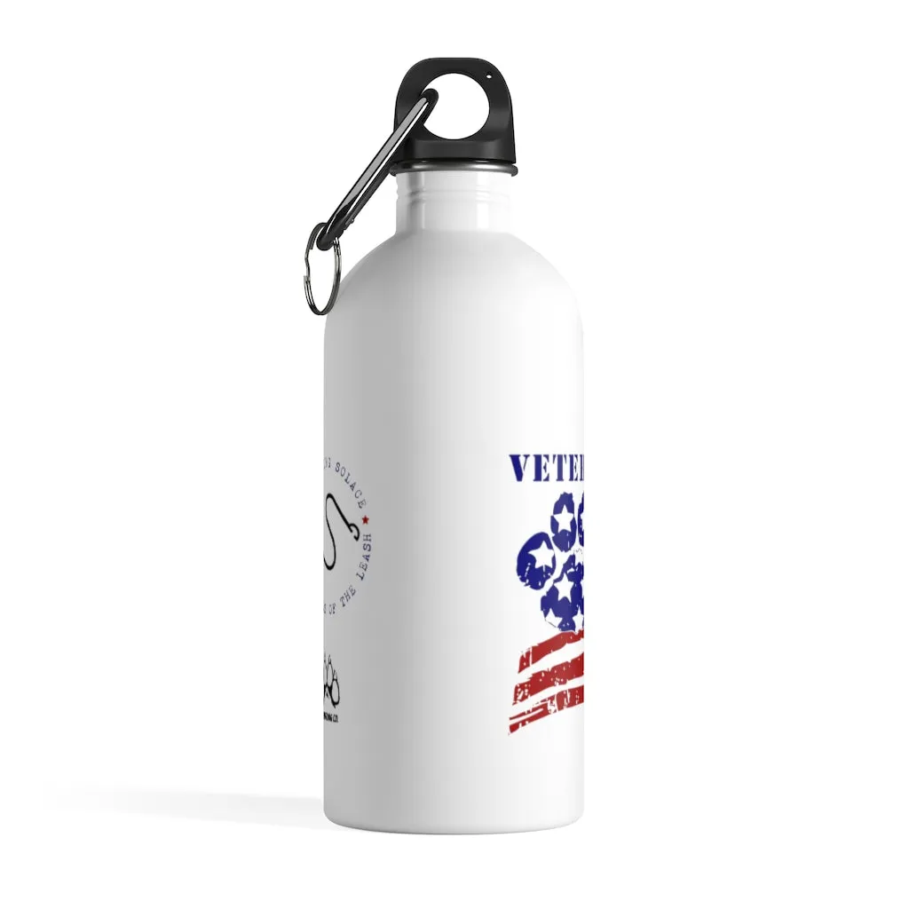 Veteran's P.A.W.S. Branded Stainless Steel Water Bottle