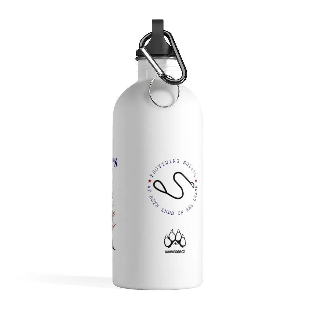 Veteran's P.A.W.S. Branded Stainless Steel Water Bottle