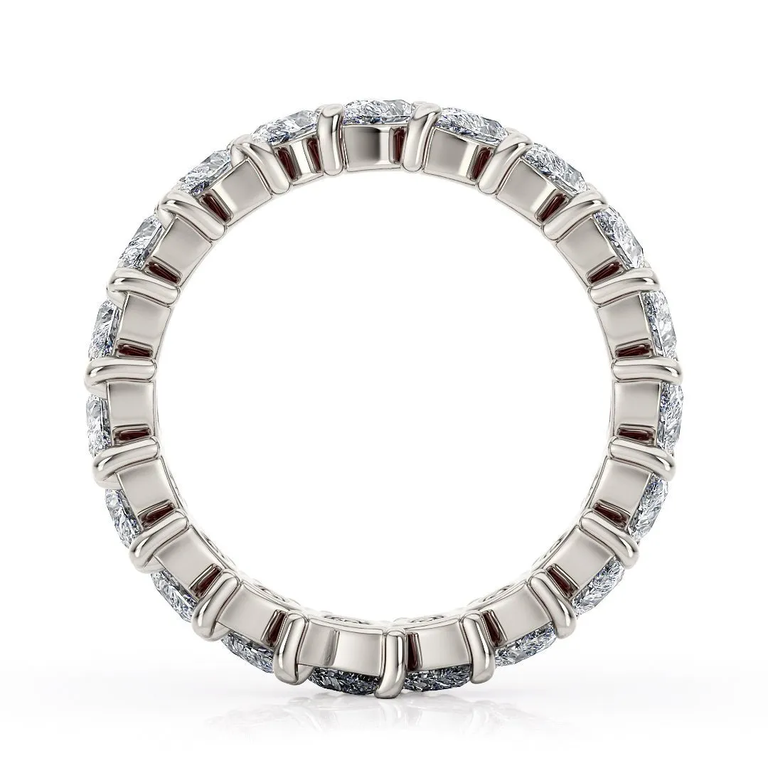Vintage-Inspired Women's Eternity Band with Lab-Grown Diamonds - The Kyoto Wedding Band