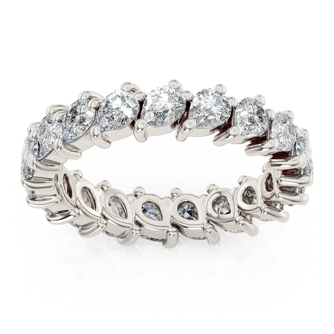 Vintage-Inspired Women's Eternity Band with Lab-Grown Diamonds - The Kyoto Wedding Band