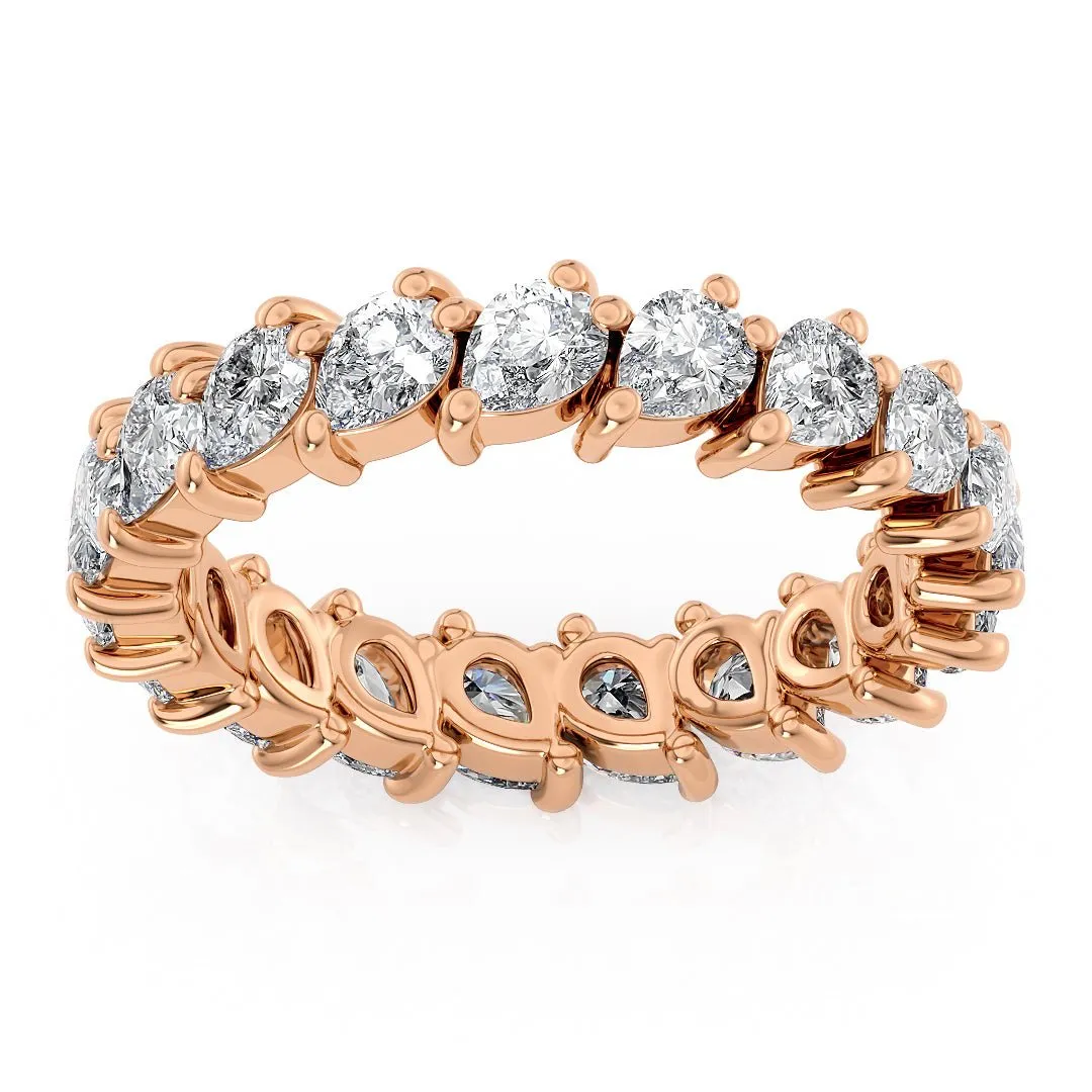 Vintage-Inspired Women's Eternity Band with Lab-Grown Diamonds - The Kyoto Wedding Band