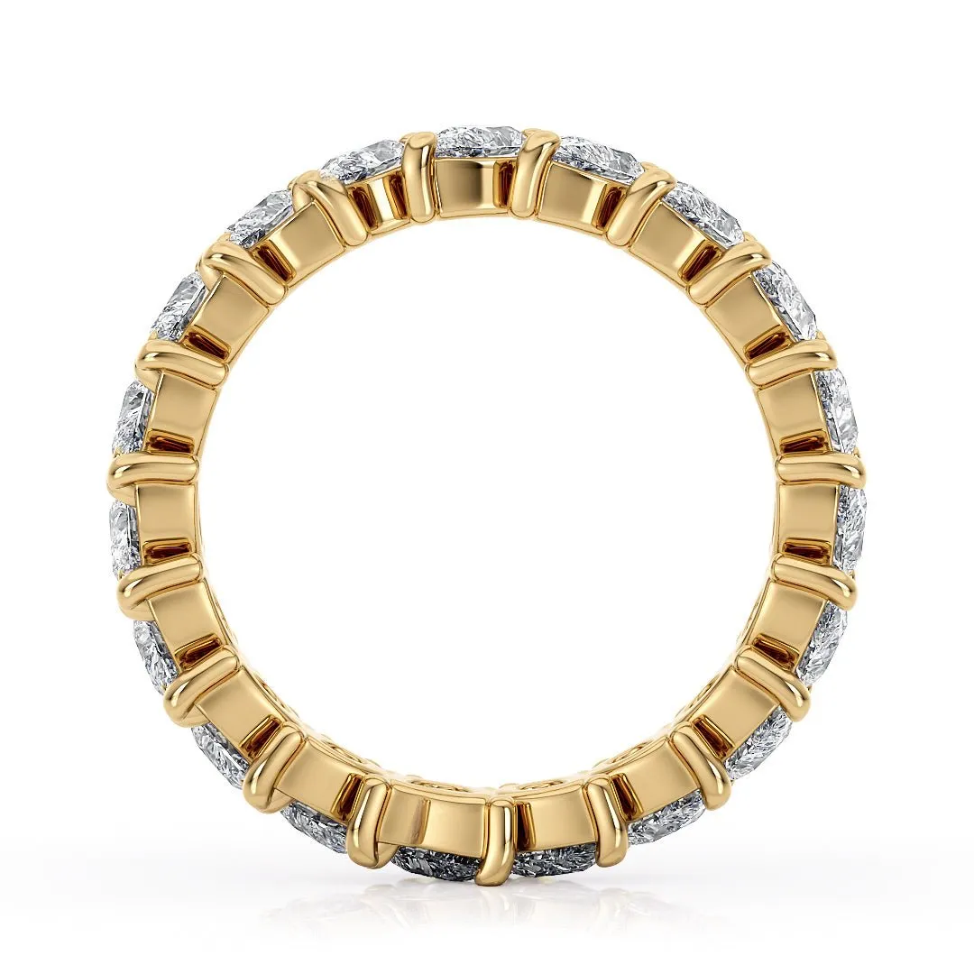 Vintage-Inspired Women's Eternity Band with Lab-Grown Diamonds - The Kyoto Wedding Band