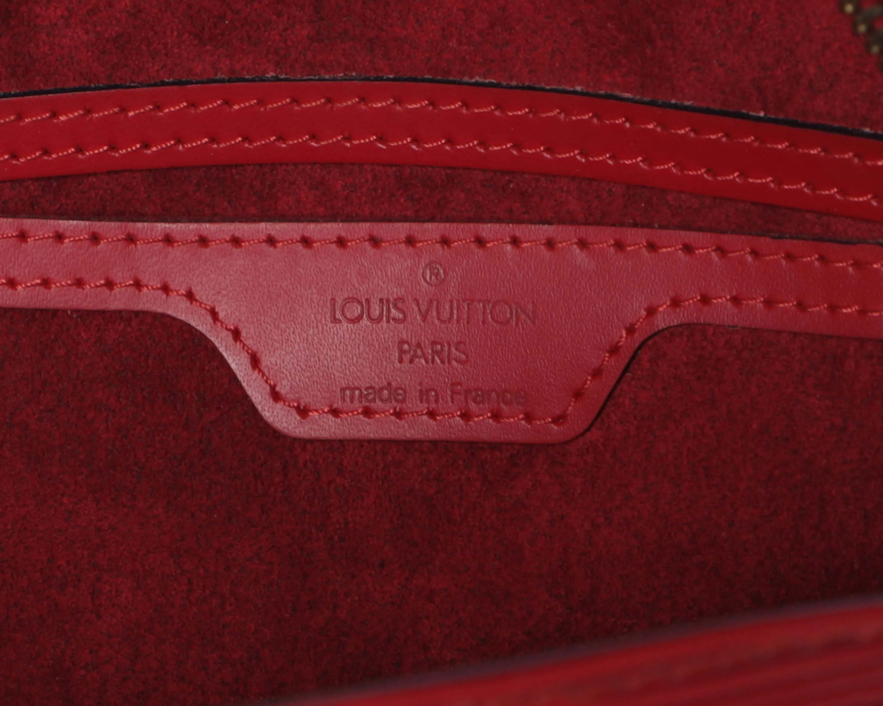 Vintage Louis Vuitton Epi Leather Barrel Papillon 9910 Shoulder Bag w/ mini bag - Rouge