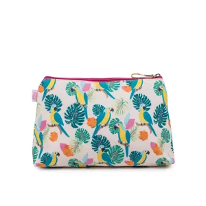 Wash Bag - Parrot Cream
