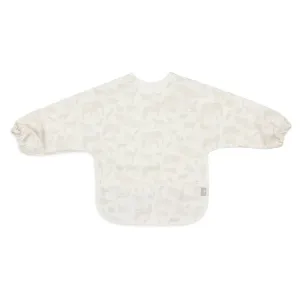 Waterproof Bib with Sleeves - Animals Nougat
