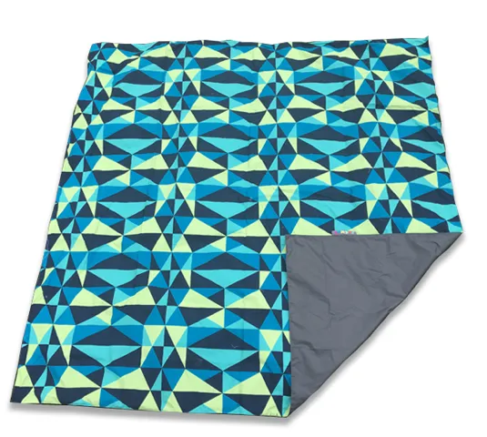 Waterproof Harlequin Print Picnic Blanket, Family Size