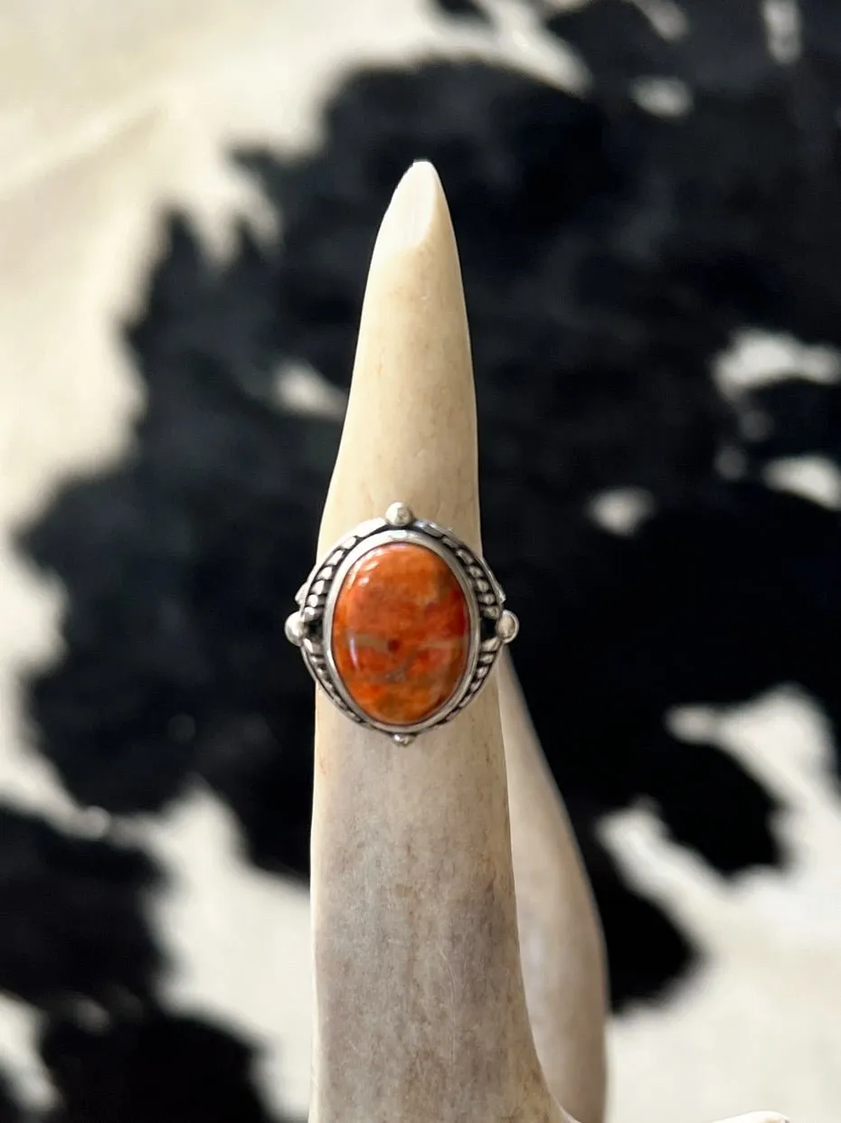Western Sunset Navajo Sterling Silver Ring