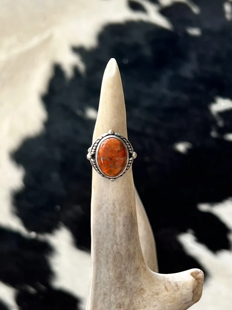 Western Sunset Navajo Sterling Silver Ring