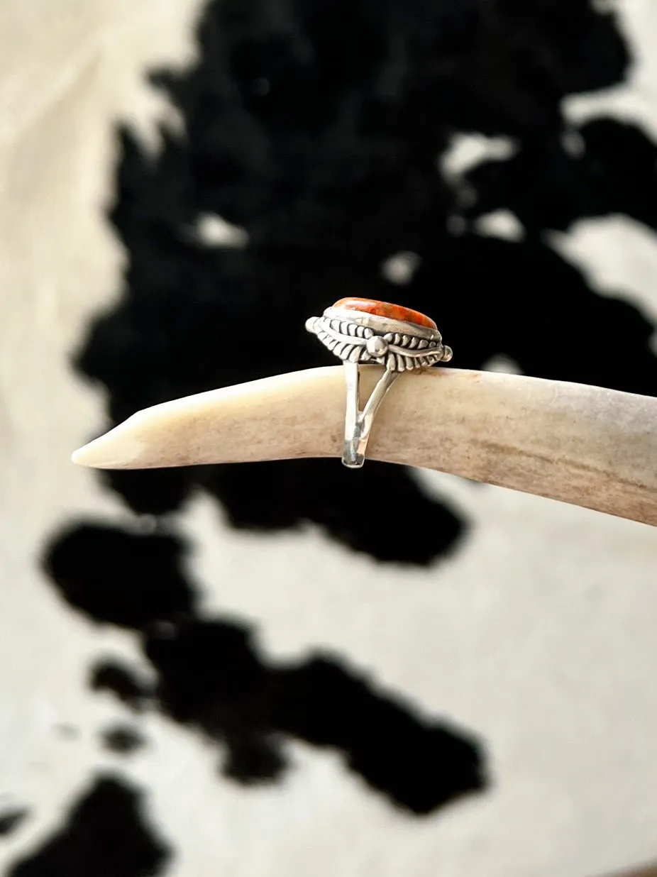 Western Sunset Navajo Sterling Silver Ring