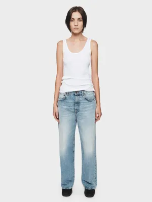 Wide Jean in Broken Blue