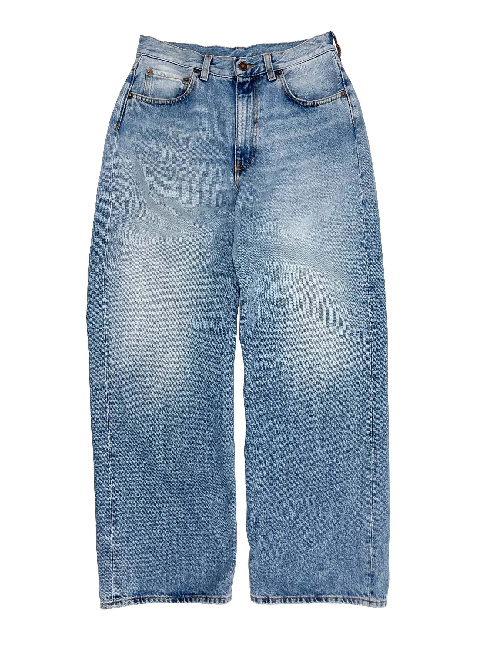 Wide Jean in Broken Blue