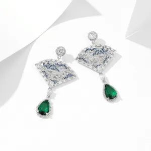 Willma Luxurious Fan-Shaped Earrings