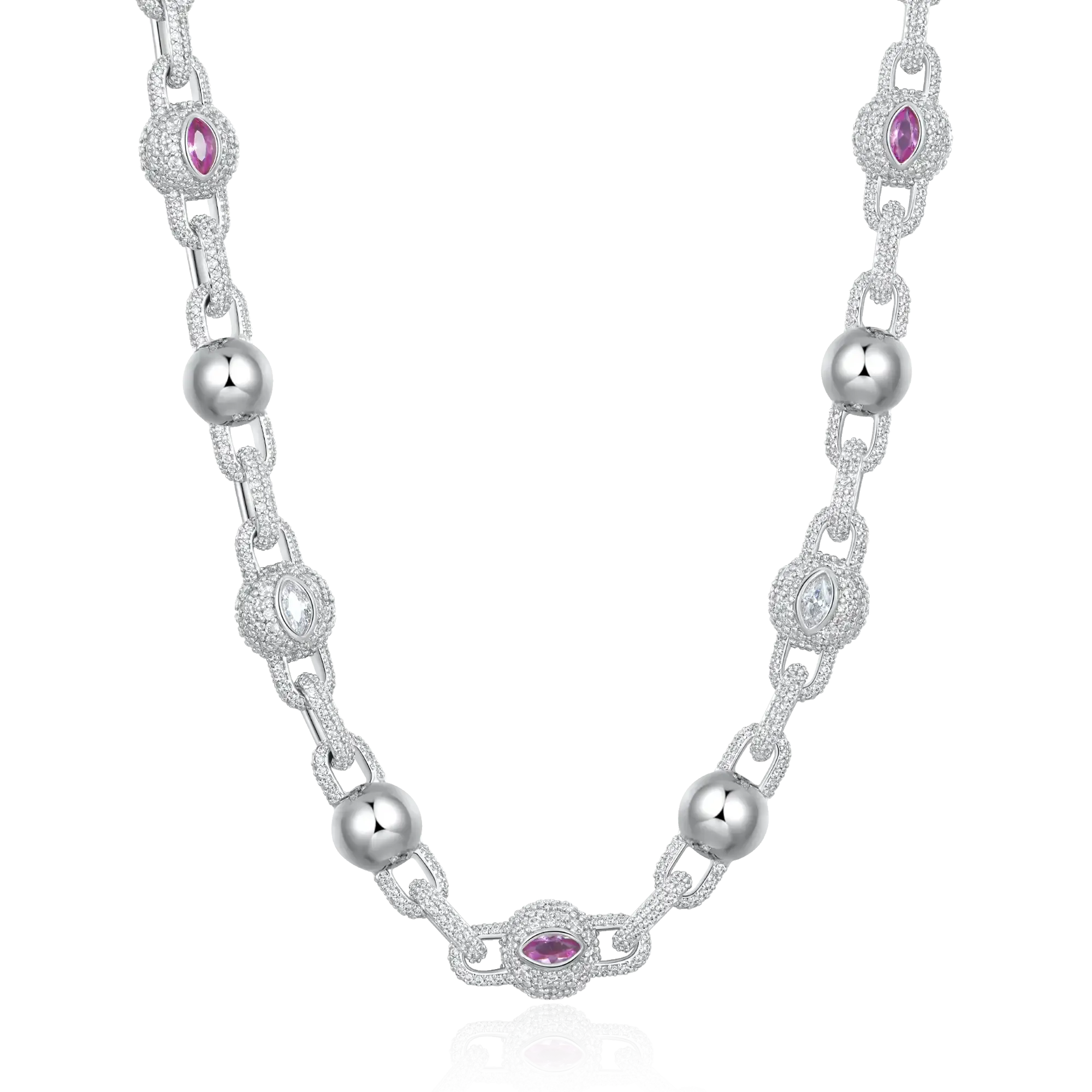 Women's Iced Aegis Ball Chain