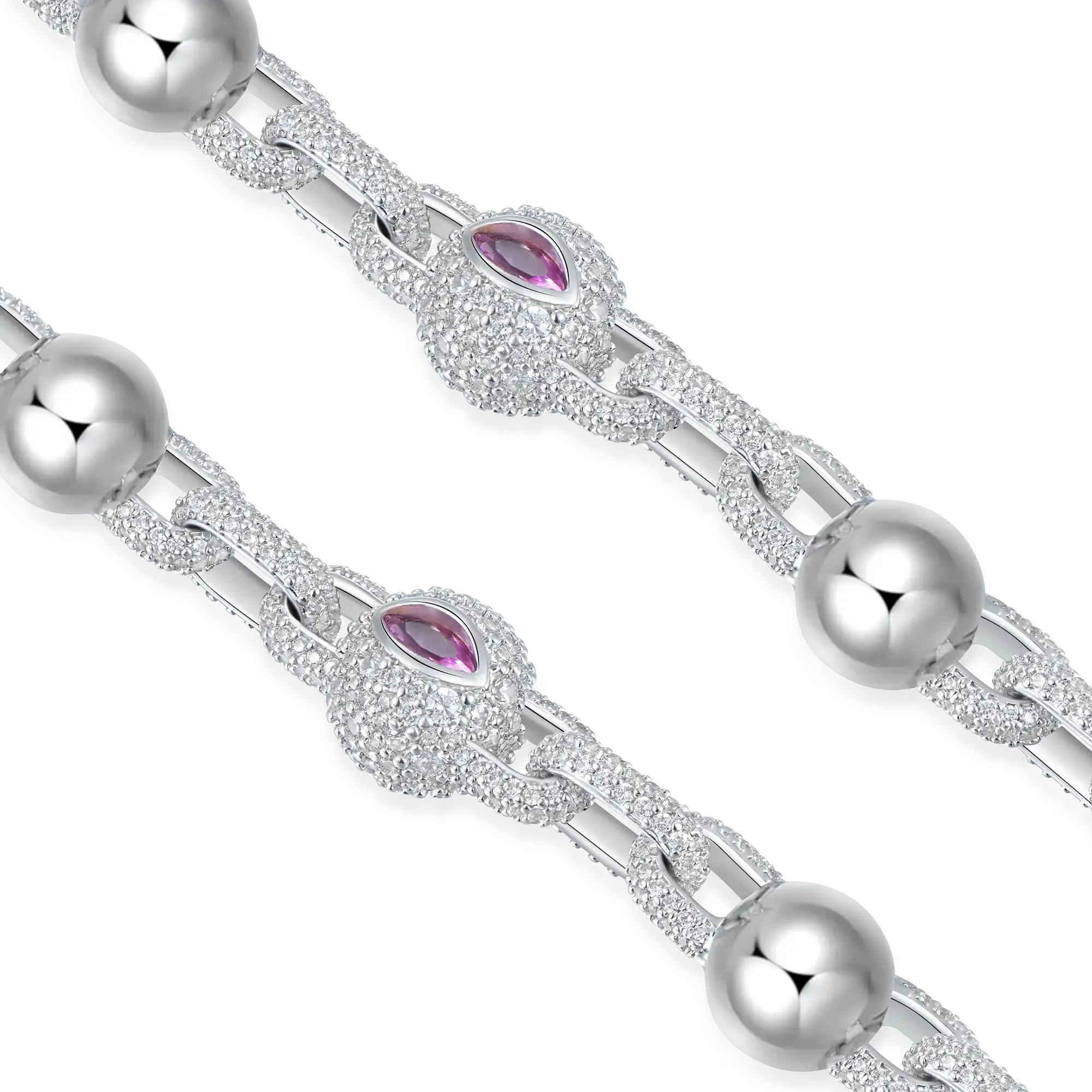 Women's Iced Aegis Ball Chain