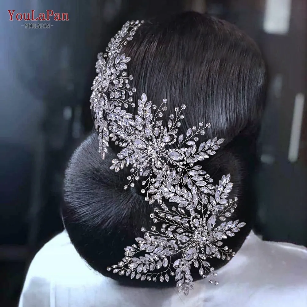 Youlapan Hp409 Rhinestone Luxurious Wedding Headdress
