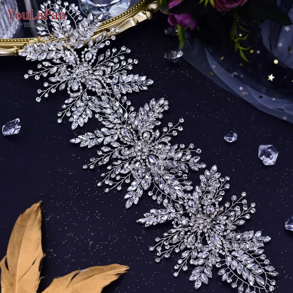 Youlapan Hp409 Rhinestone Luxurious Wedding Headdress