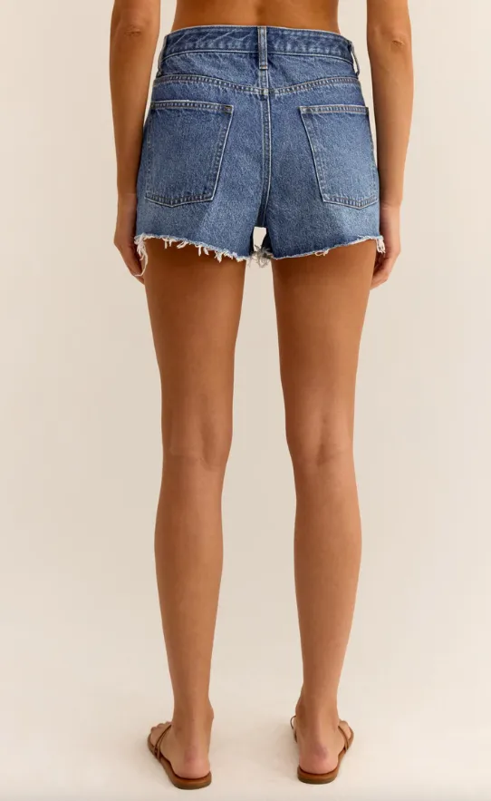 Z Supply Classic Hi-Rise Denim Short - Final Sale 50% off in cart