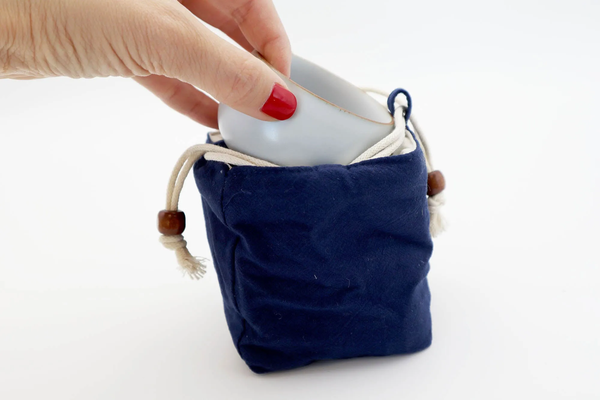Zen style mini picnic tea cup bag