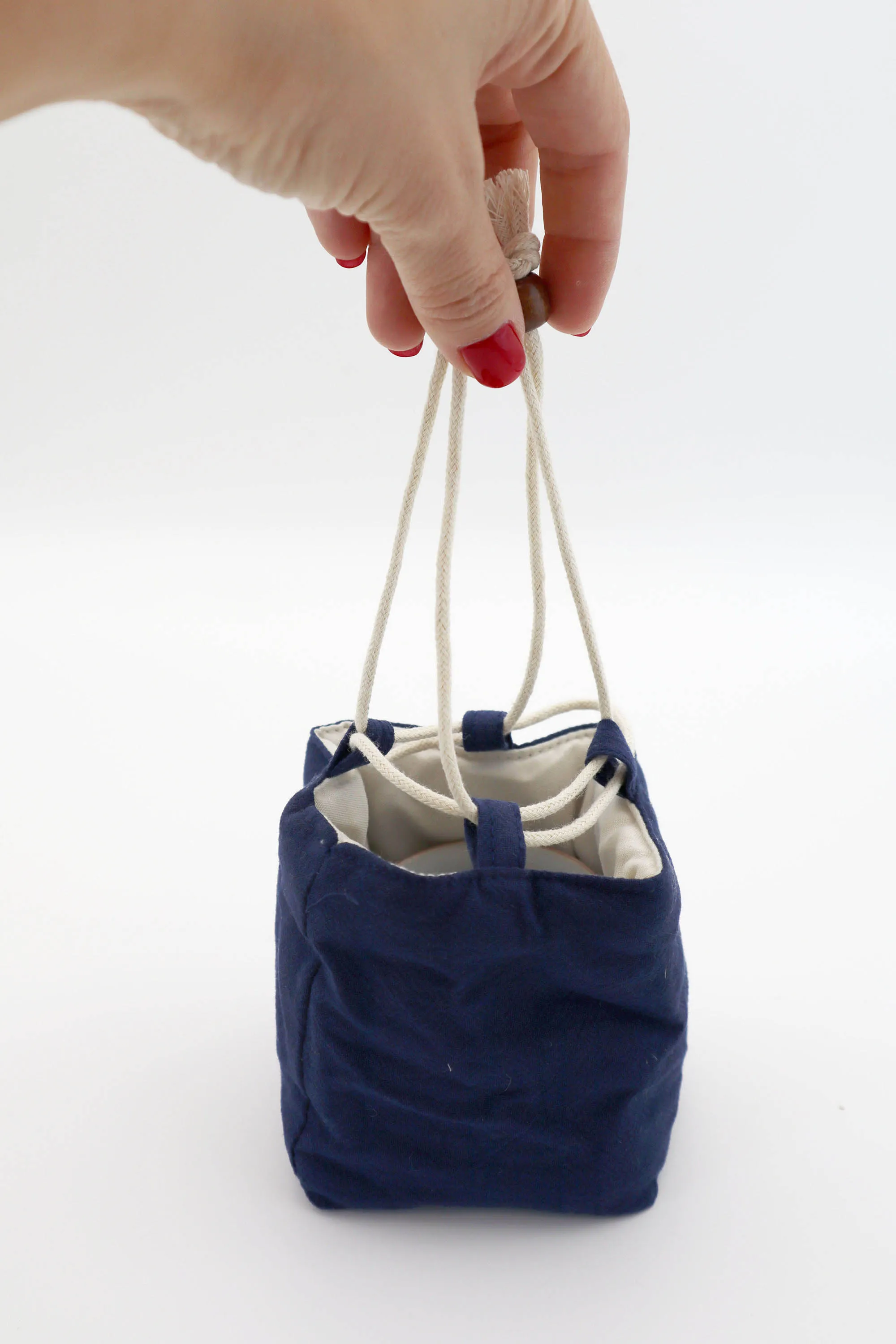 Zen style mini picnic tea cup bag