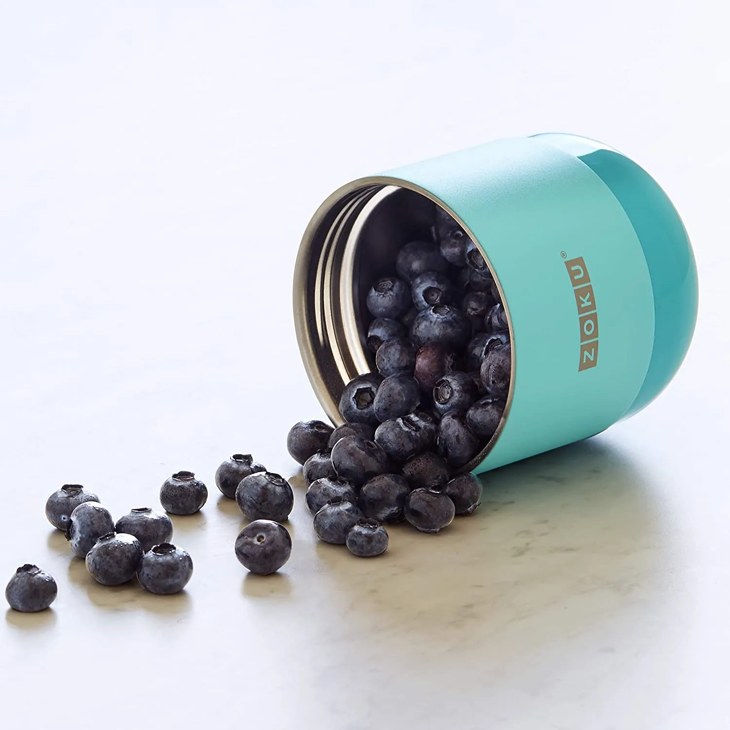 Zoku Neat Stack Wide Mouth Insulated Food Jar – Teal – 10oz